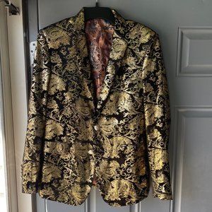 CloudStyle Black and Gold Jacket sz XS